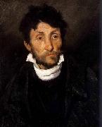 Theodore   Gericault Portrait of a Kleptomaniac oil on canvas